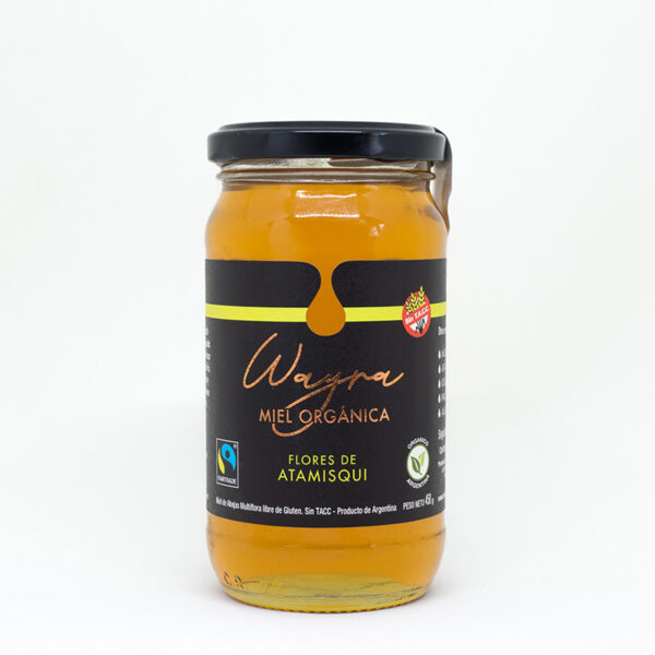 Miel Wayra orgánica monofloral de Atamisqui 450g