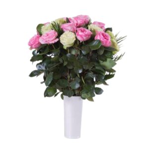 Bouquets de Rosas PURITY WHISPER con fillers en 50cm