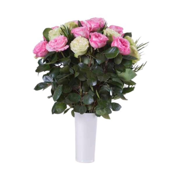 Bouquets de Rosas PURITY WHISPER con fillers en 50cm