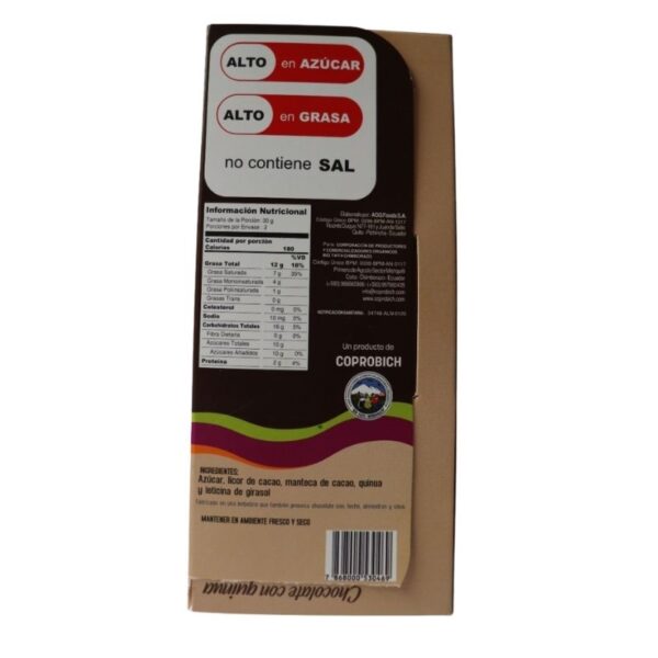 Chocolate con Quinua Pop COPROBICH - Imagen 2